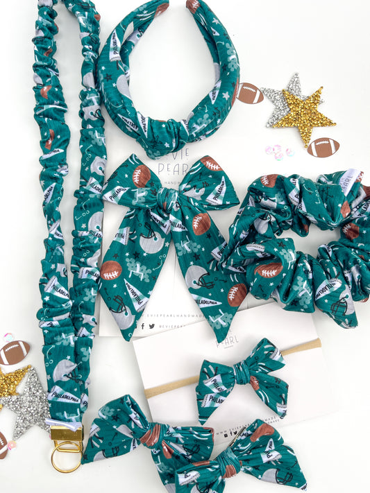 Philadelphia Eagles Hair Accessories | Bows, Scrunchies & Headbands