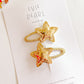 Gold Star Snap Clip Set