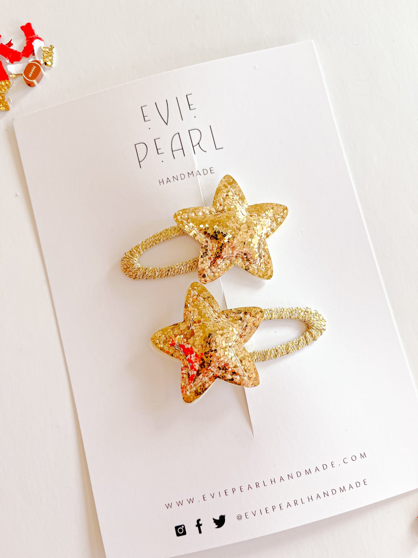 Gold Star Snap Clip Set