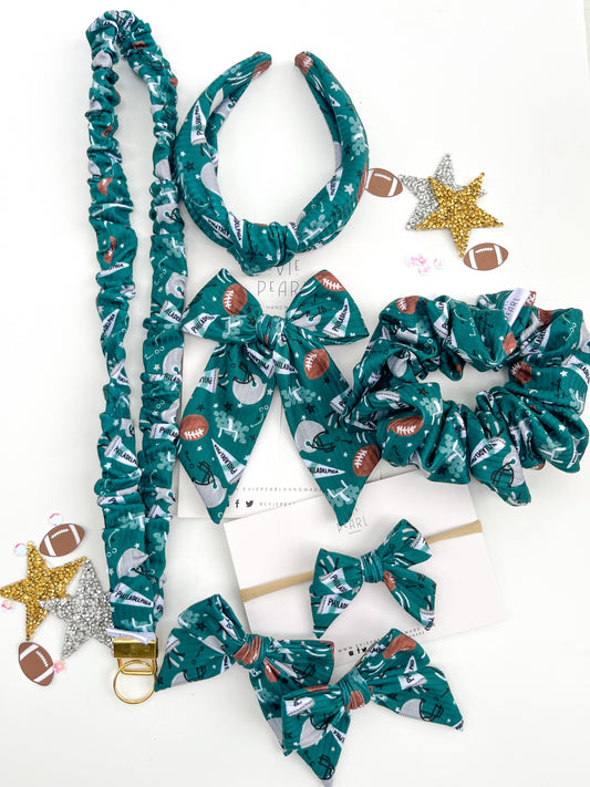 Philadelphia Eagles Hair Accessories | Bows, Scrunchies & Headbands