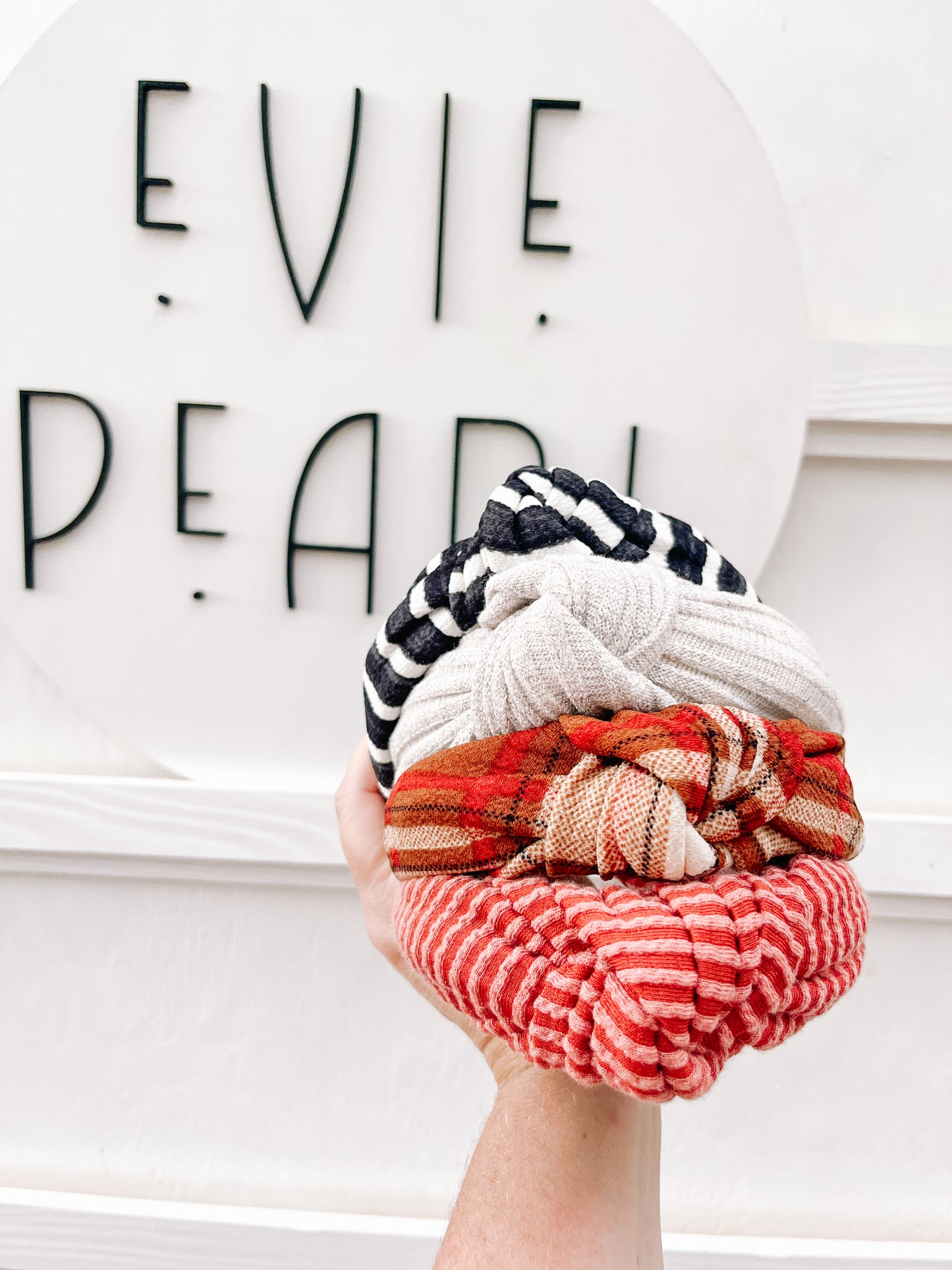 Fall Plaid Knotted Headband for Girls & Women