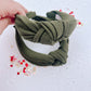 Deep Green Knotted Headband for Girls & Women