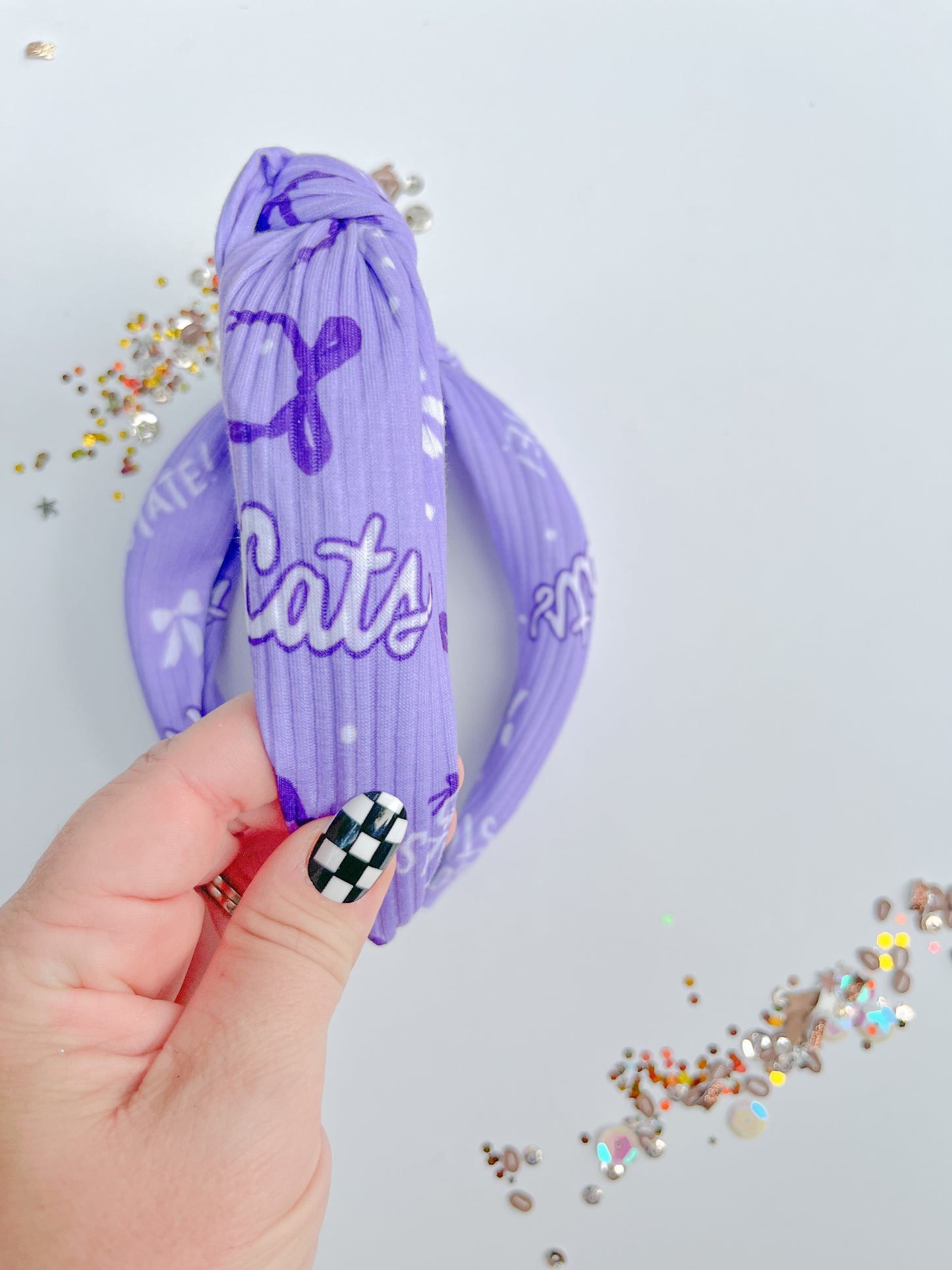 KSU Go State Purple Cats Knotted Headband for girls & women