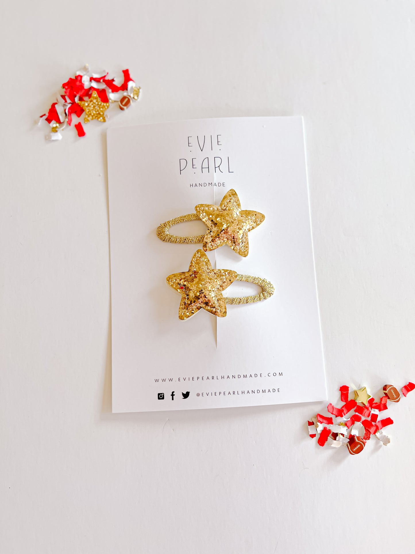 Gold Star Snap Clip Set