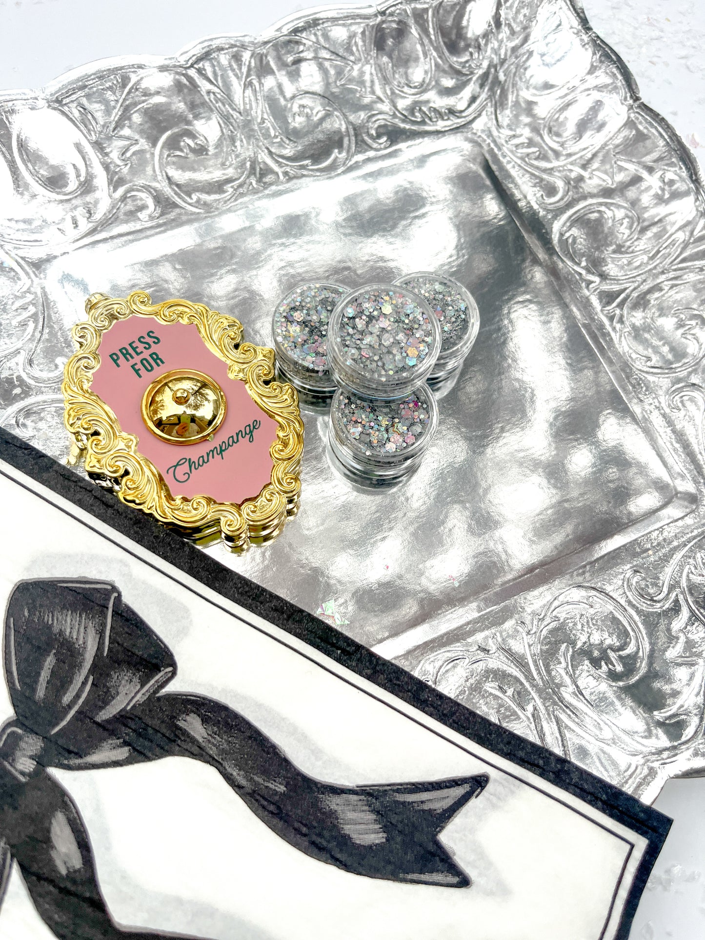 Silver Hair Glitter Gel