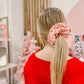 Pink Candy Cane Scrunchie