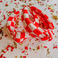 Red White Checkered Knotted Headband