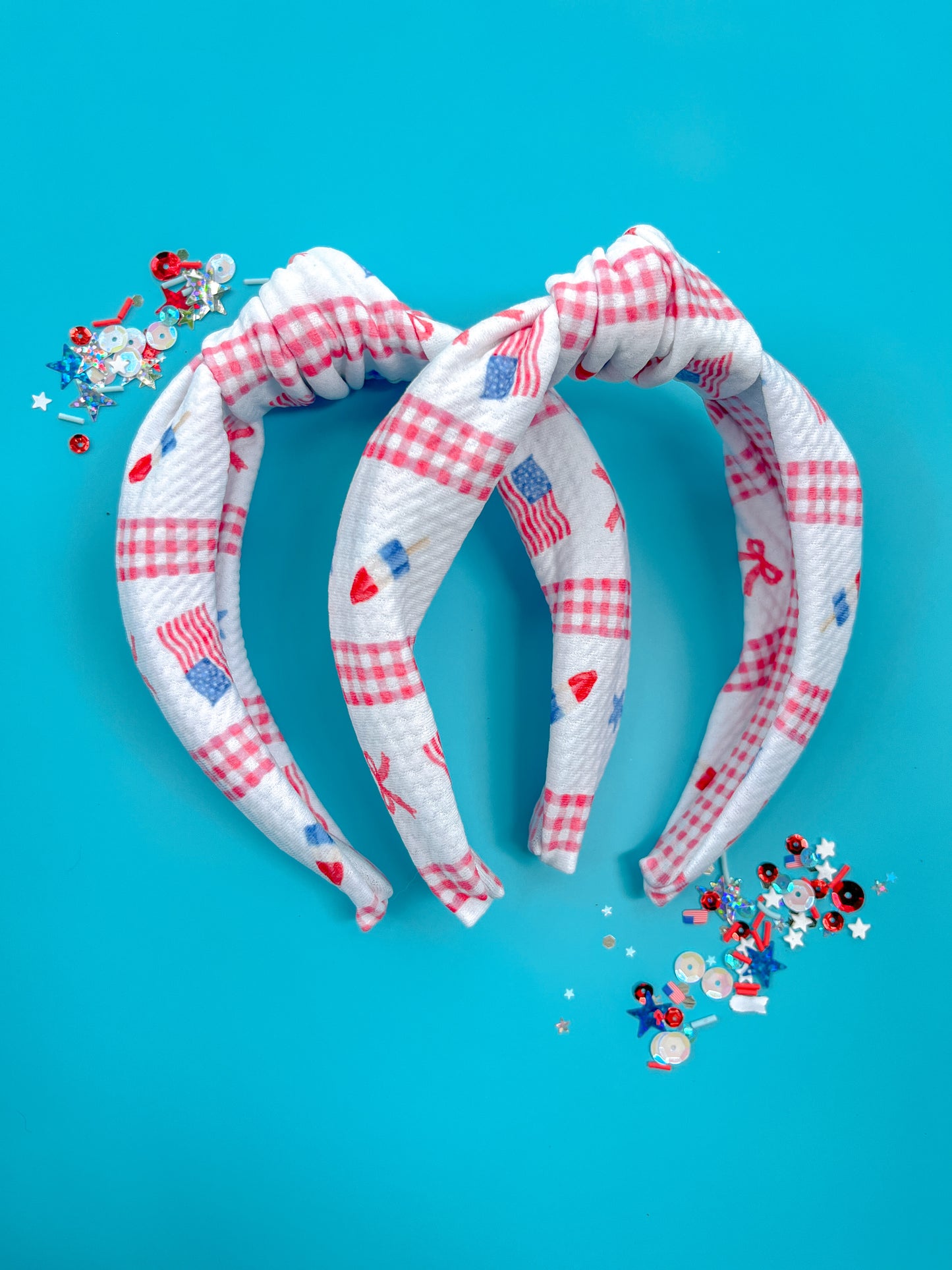 4th of July Knotted Headbands for Girls & Women