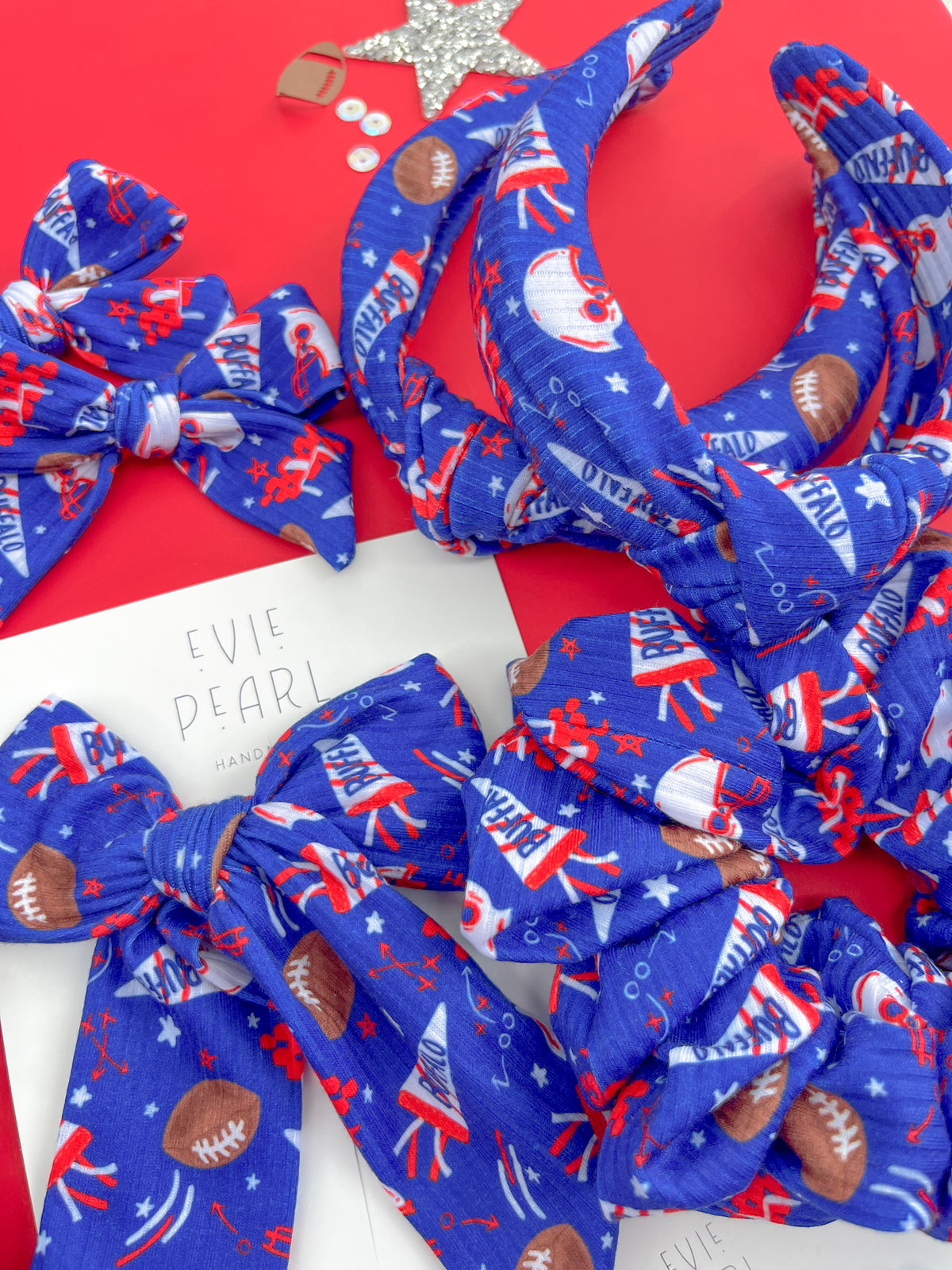 Buffalo Bills Hair Accessories | Bows, Scrunchies & Headbands