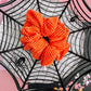 Orange Ribbed Oversized Scrunchy