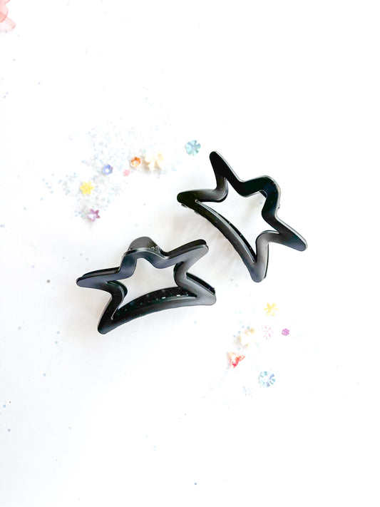 Black Star Claw Clip