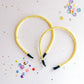 Yellow Sparkle Glitter Headband