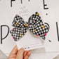 Black| KC Bows Checkered Pinwheel Bow