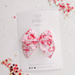 Pink Red Candy Cane Bow