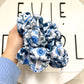 Blue Floral KC Oversized Scrunchie