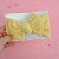 Butter Yellow Baby Bow Turban