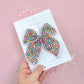 Medium Colorful Floral Bow
