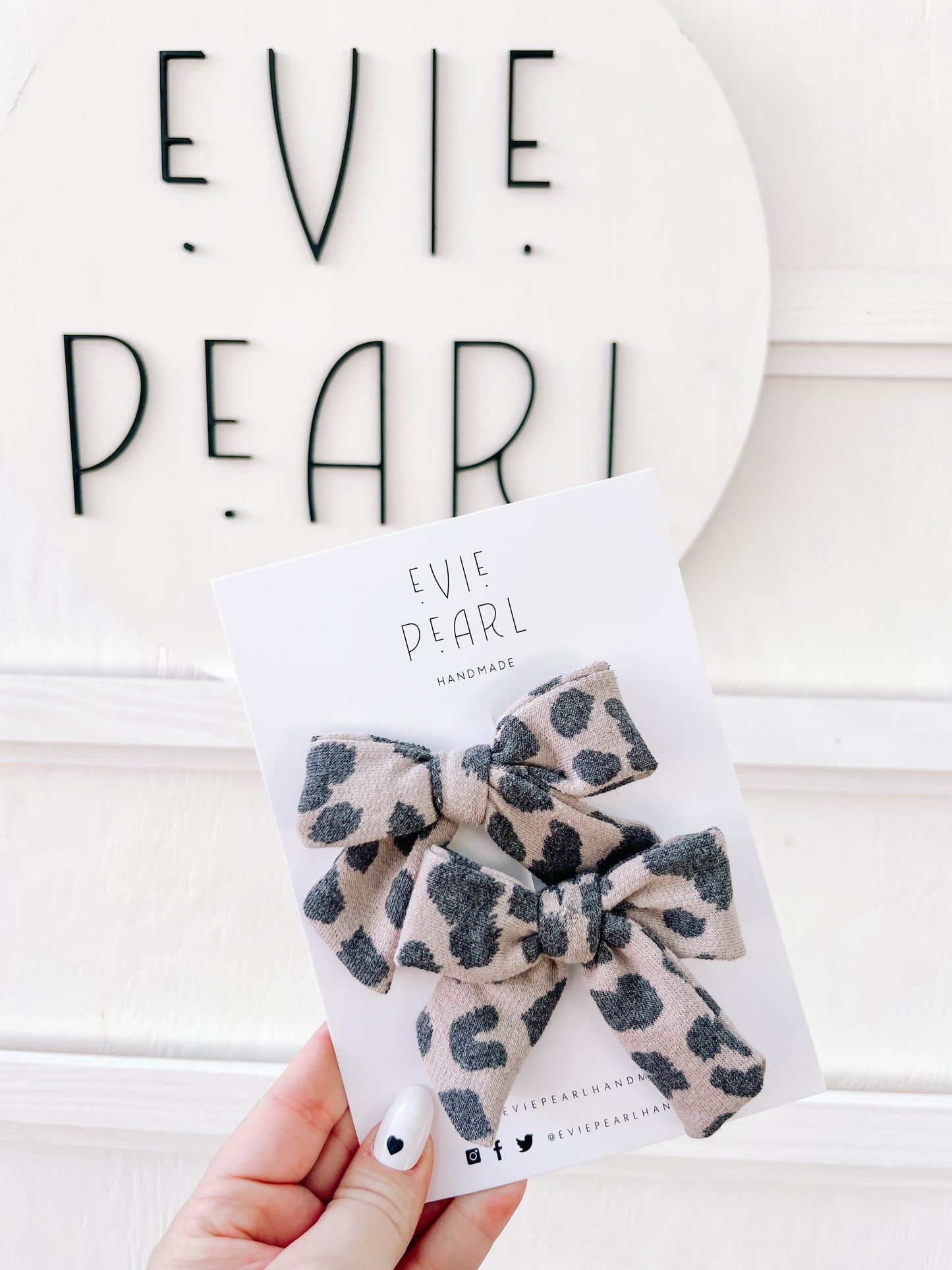 Washed Leopard Pinwheel Pigtails