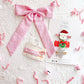 Pink Santa Single Snap Clip
