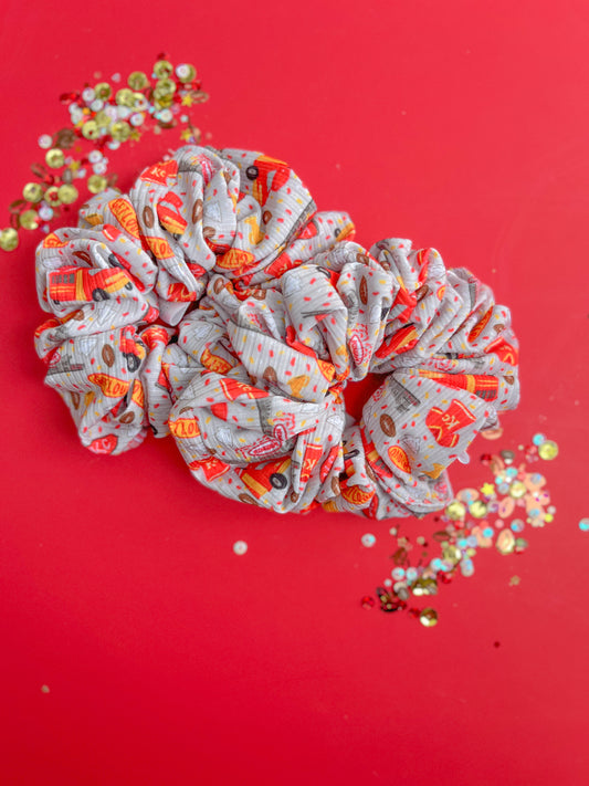 Gray KC Parade Get Loud Oversized Scrunchy