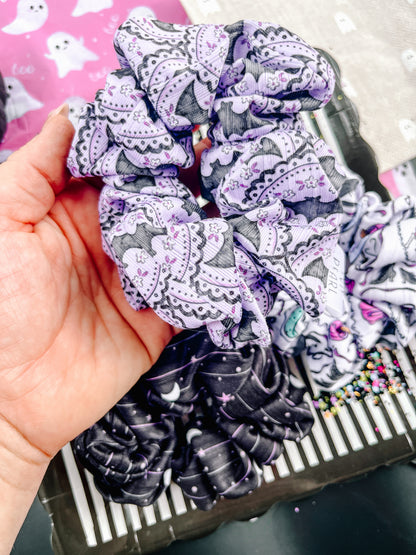 Spooky Halloween Regular Sized Scrunchy for Girls & Women