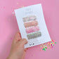 Chunky Glitter Snap Clip