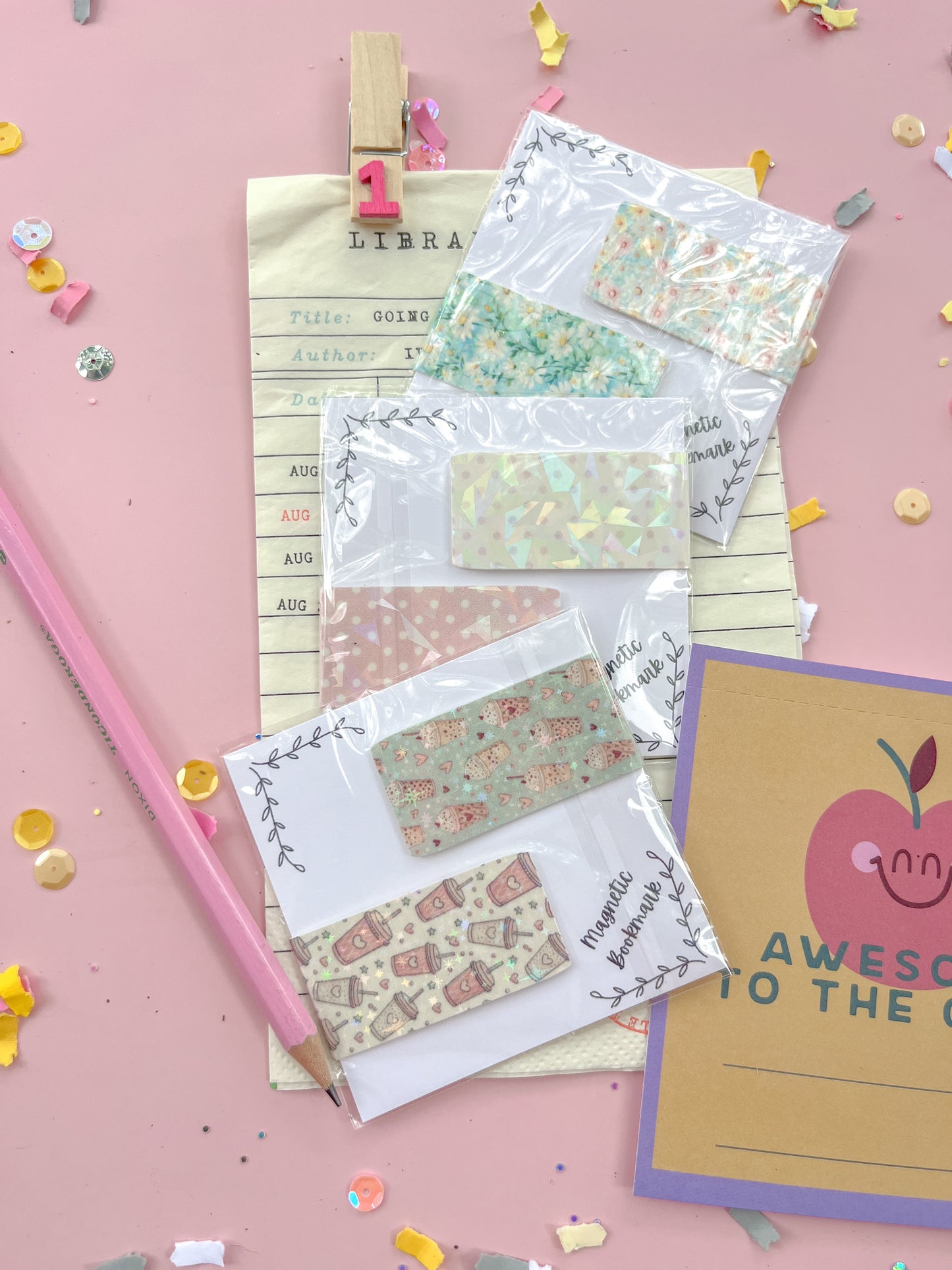 FREEBIE- 2 magnetic bookmarks with purchase of $30 or more-only add one!