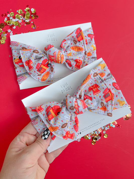 Gray KC Parade Get Loud Baby Bow Turban