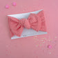 Sunkist Coral Baby Bow Turban