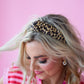 Leopard Knit Knotted Headband for Girls & Women