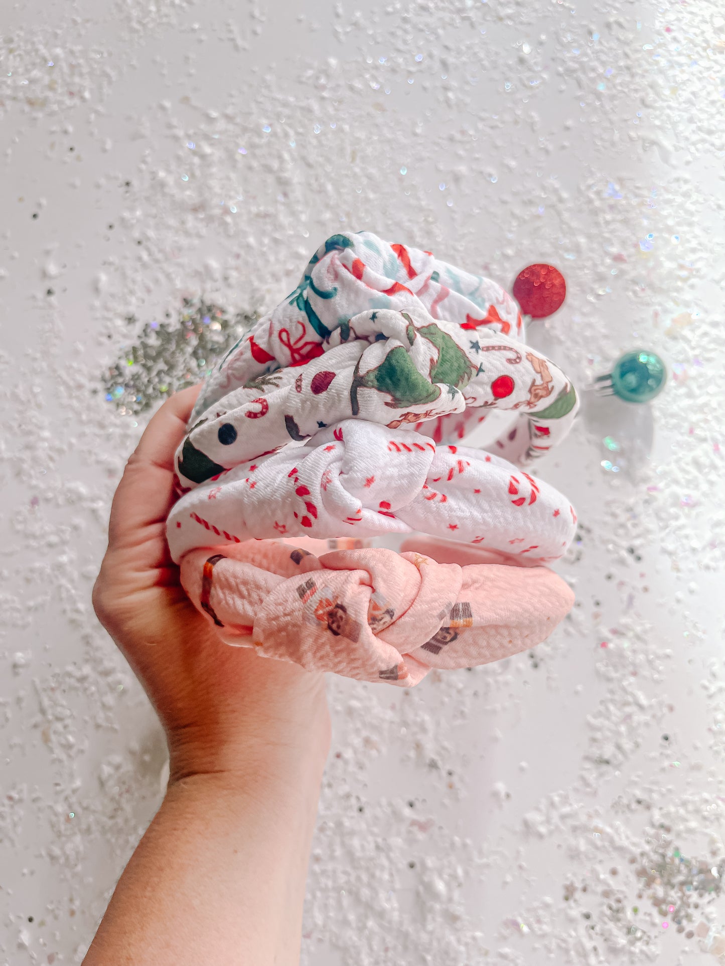 Candy Cane Knotted Headband