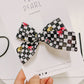 Black| KC Bows Checkered Pinwheel Bow