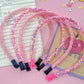 1 Pink Surprise Glitter Headband For Girls