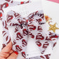 Football Hearts KC XL Pinwheel Bow
