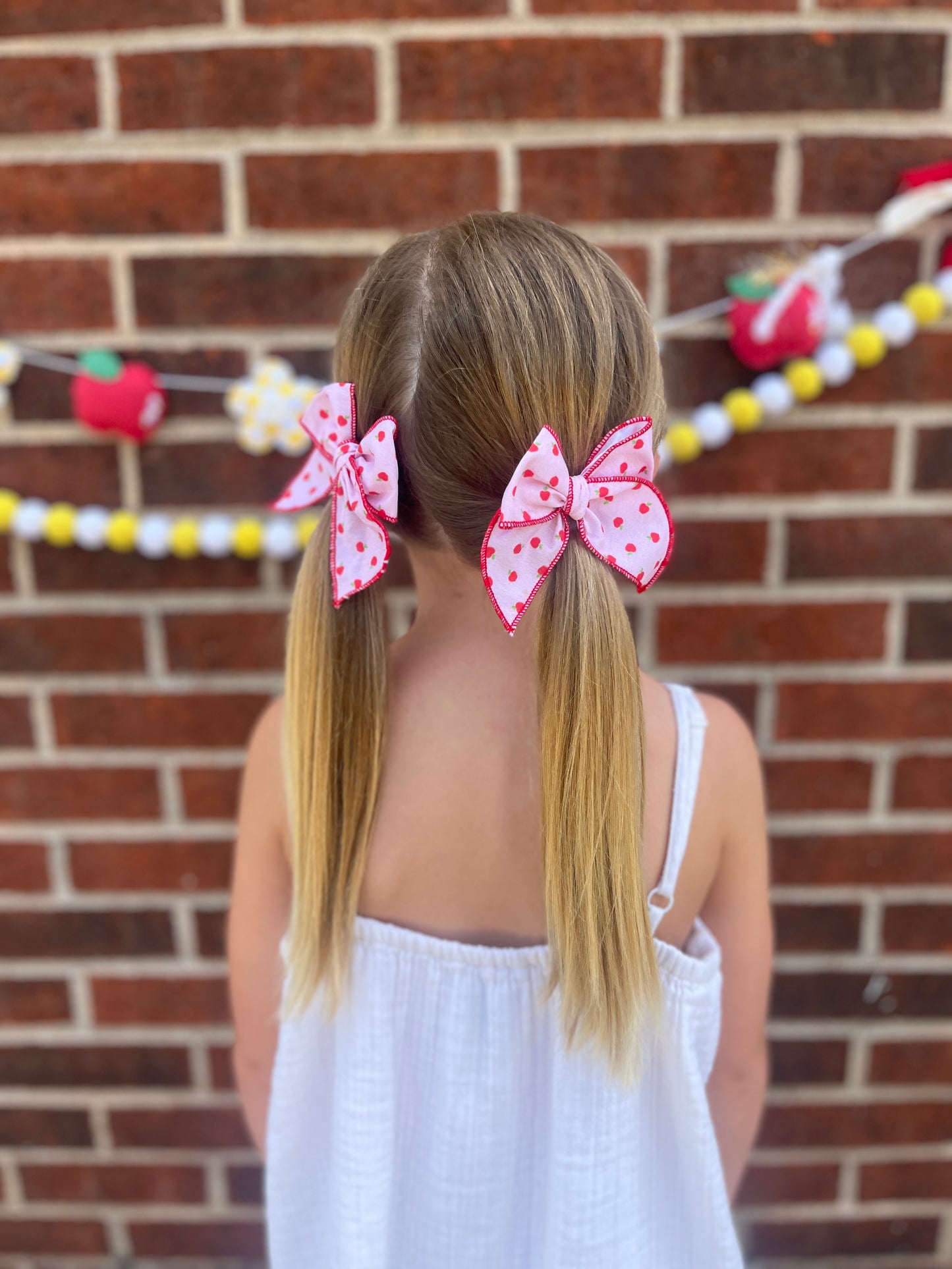 Pink Apple Bow