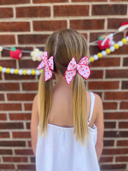 Pink Apple Bow