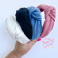 Pink Solid Knotted Headband