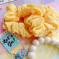 Yellow Crinkle Oversized Scrunchy