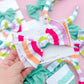 Neon Stripe Baby Bow Turban