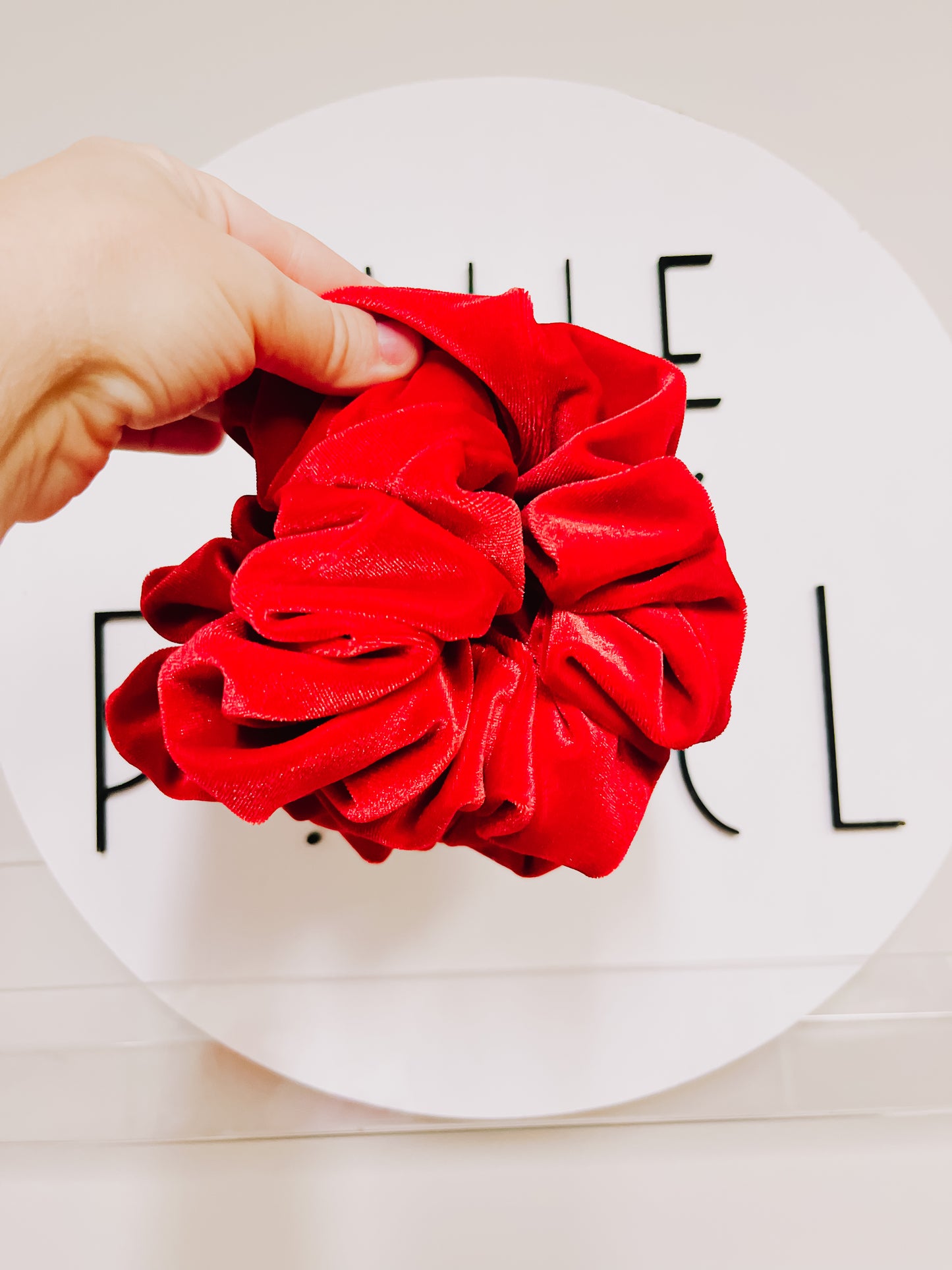 Red Velvet Oversized Scrunchie