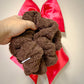 Brown Sherpa Oversized Scrunchy