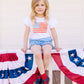 Blue Grid Bow Headband For Toddler & Girls
