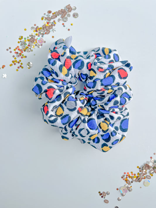 KU Leopard Oversized Scrunchy