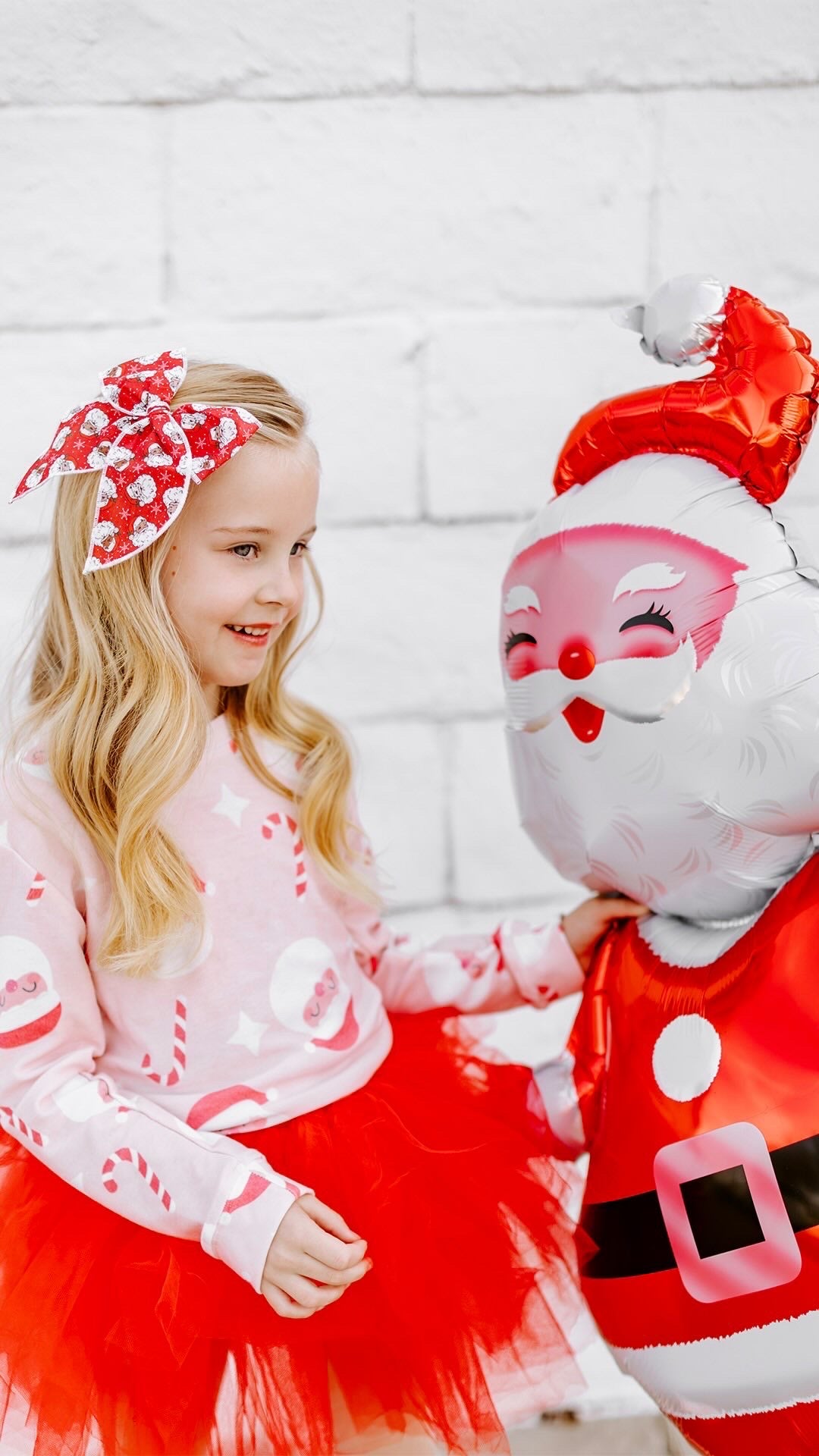 Red Santa Oversized Bow