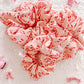 Pink Candy Cane Scrunchie