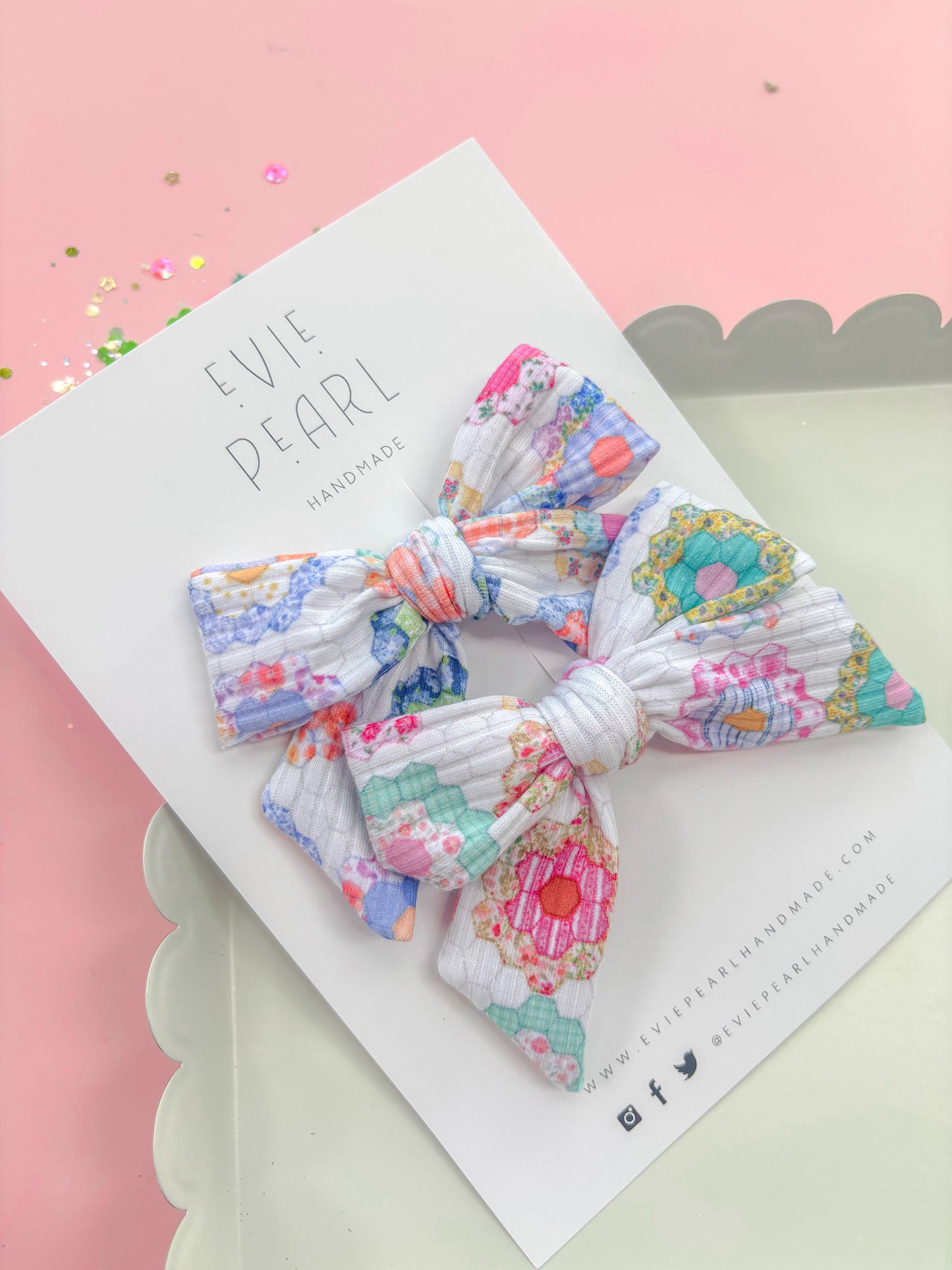 Heirloom Daisy Patchwork Medium Pigtail Set