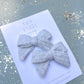 Gray Knit Small Pinwheel Pigtails