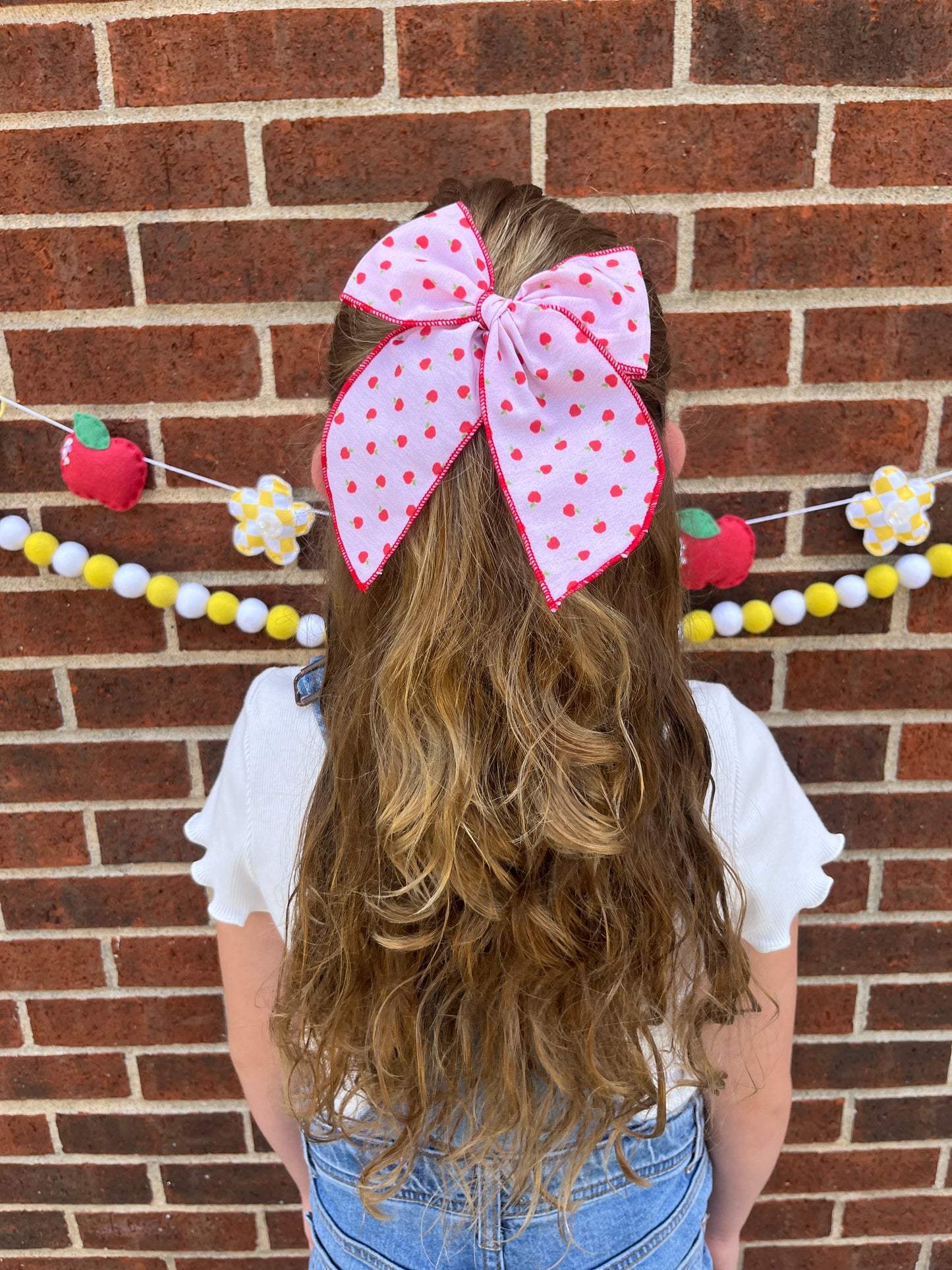 Pink Apple Bow