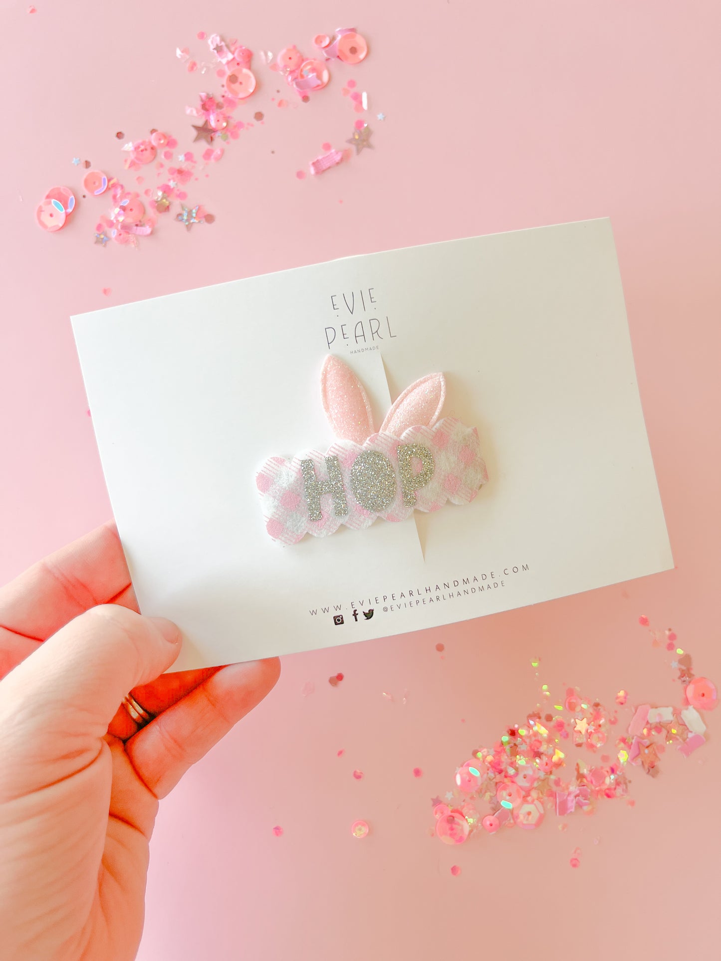 Hop Bunny Ears Snap Clip