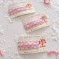 Pink Santa Single Snap Clip